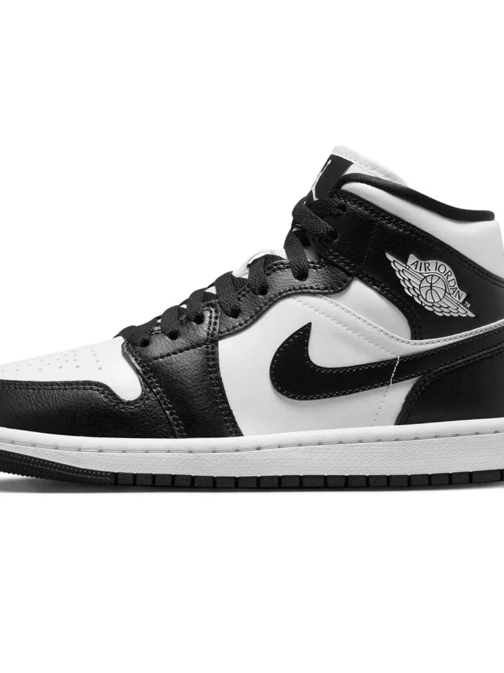 Jordan Black and White High-Top Sneakers